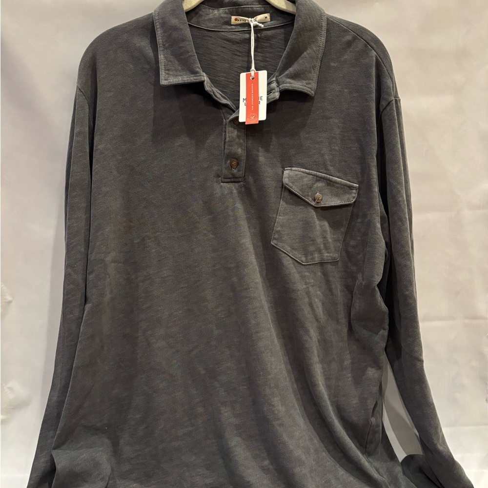 Marine Layer Men’s Vintage Heavy Slub Polo, NWT